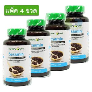 Herbal One SESAMIN 60 แคปซูล (แพ็ค 4ขวด)