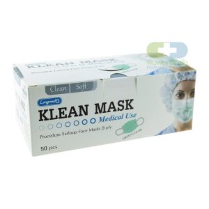 Longmed KLEAN MASK GREEN 50PCS (กล่อง 50ชิ้น)
