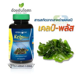 HERBAL ONE kelp plus เฮอร์บัล วัน สารสกัดจากสาหร่ายเคลป์ 60แคปซูล