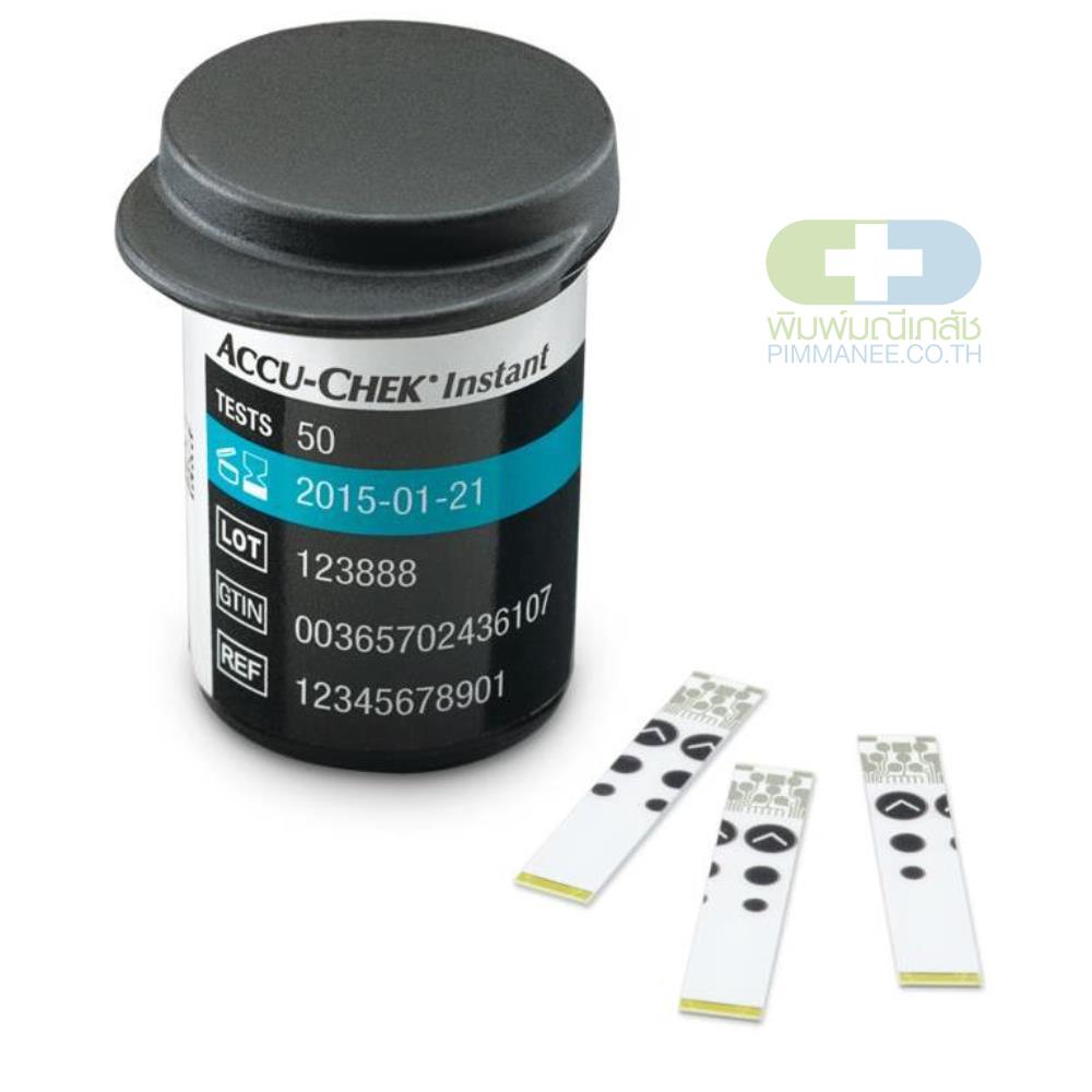 Accu-Chek INSTANT แถบตรวจน้ำตาล แอคคิว-เช็ค อินสแตนท์ ขนาด 25 ชิ้น